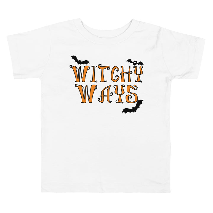 Witchy Ways.          Halloween shirt toddler. Trick or treat shirt for toddlers. Spooky season. Fall shirt kids.