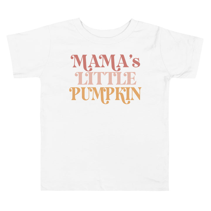 Mama's Little Pumpkin.          Halloween shirt toddler. Trick or treat shirt for toddlers. Spooky season. Fall shirt kids.