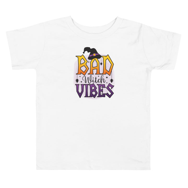 Bad Witch Vibes.          Halloween shirt toddler. Trick or treat shirt for toddlers. Spooky season. Fall shirt kids.