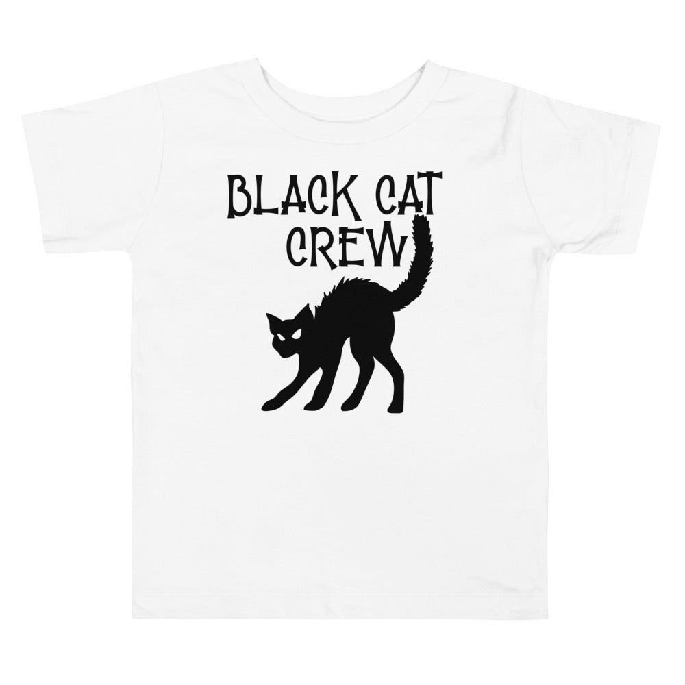 Black Cat Crew.          Halloween shirt toddler. Trick or treat shirt for toddlers. Spooky season. Fall shirt kids.