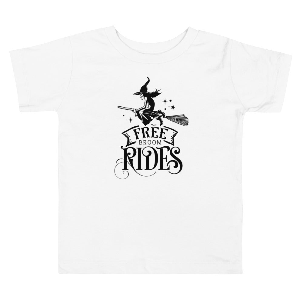 Free Broom Rides.          Halloween shirt toddler. Trick or treat shirt for toddlers. Spooky season. Fall shirt kids.