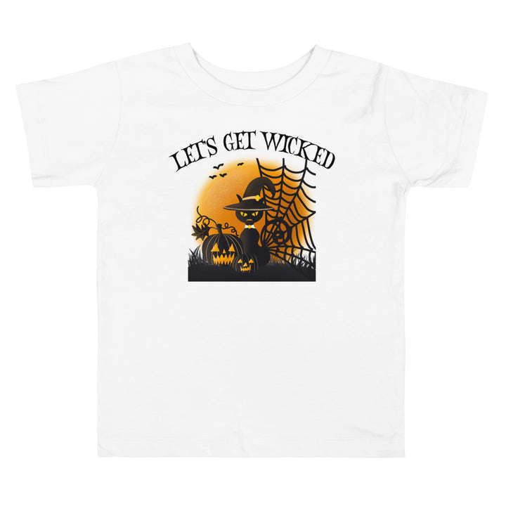Let's Get Wicked.          Halloween shirt toddler. Trick or treat shirt for toddlers. Spooky season. Fall shirt kids.