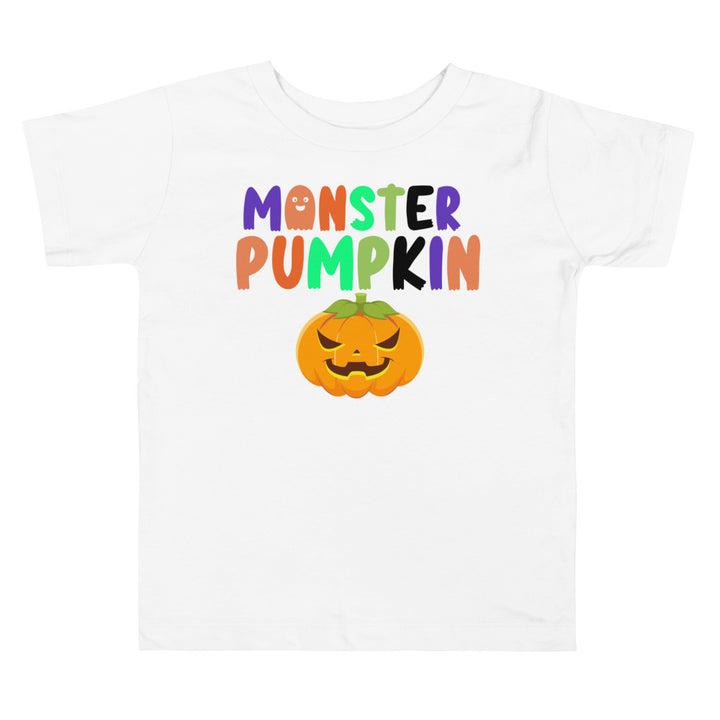 Monster Pumpkin.          Halloween shirt toddler. Trick or treat shirt for toddlers. Spooky season. Fall shirt kids.