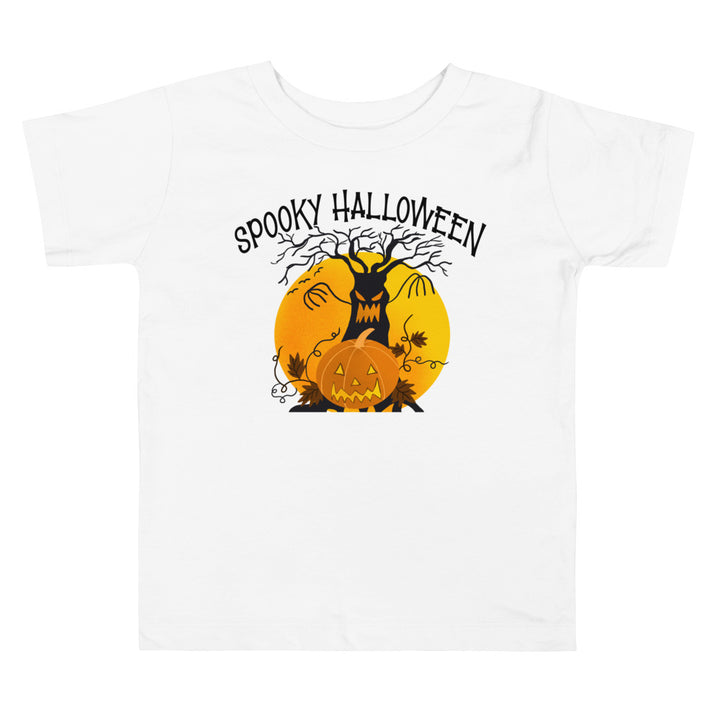 Spooky Halloween Tree.          Halloween shirt toddler. Trick or treat shirt for toddlers. Spooky season. Fall shirt kids.