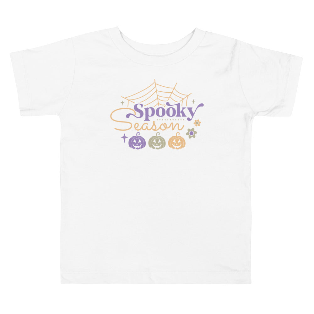Spooky Season There Pumpkins.           Halloween shirt toddler. Trick or treat shirt for toddlers. Spooky season. Fall shirt kids.