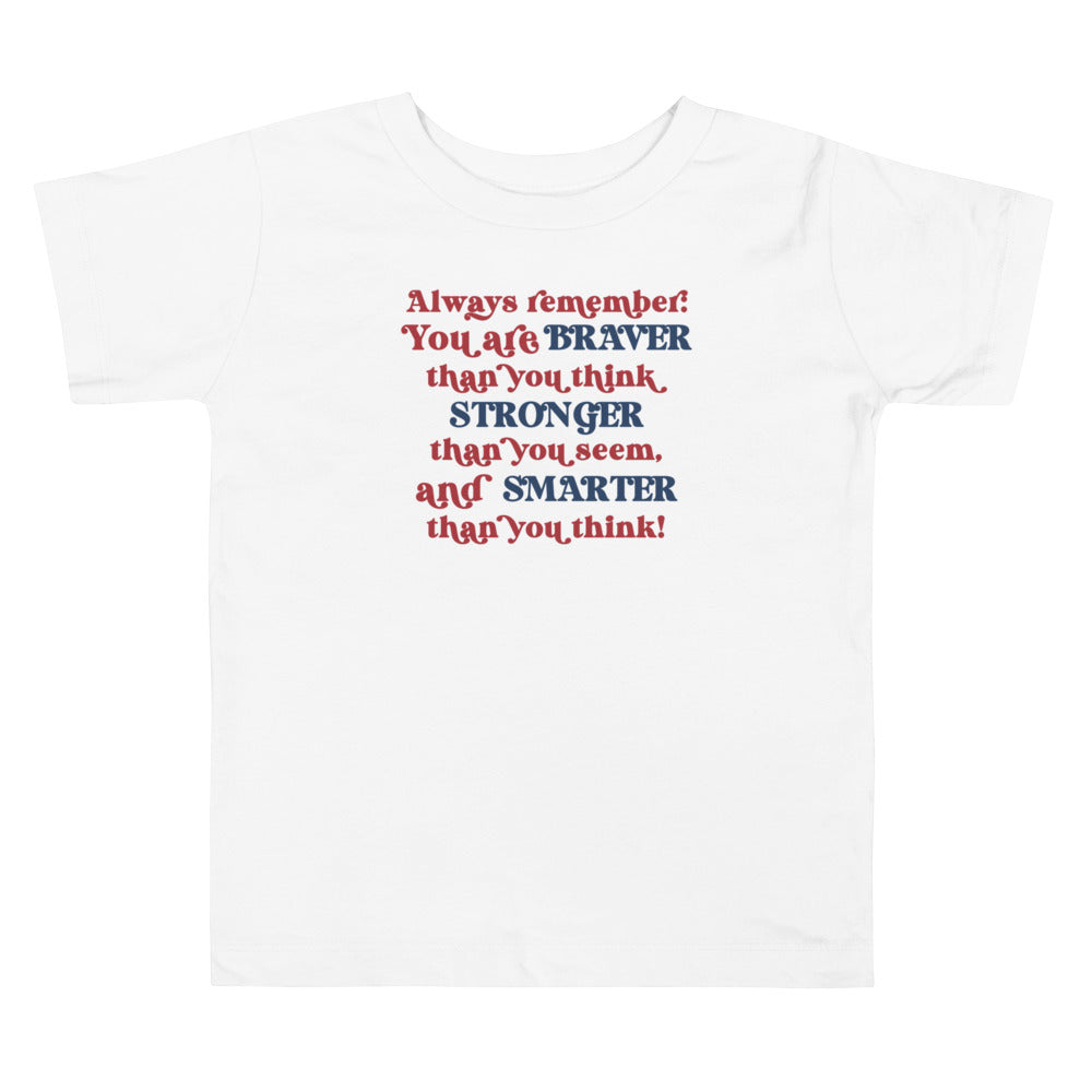 Always Remember. Girl power t-shirts for Toddlers and Kids.