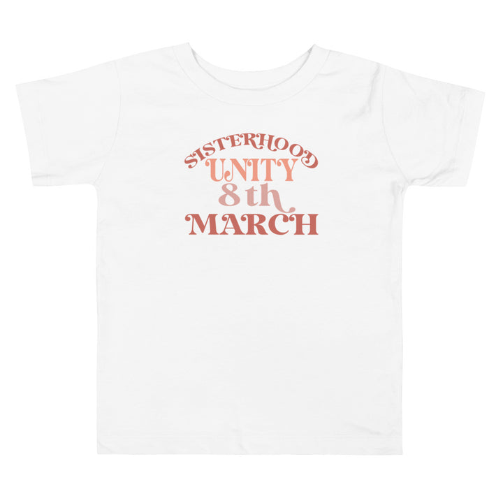 Sisterhood Unity. Girl power t-shirts for Toddlers and Kids.