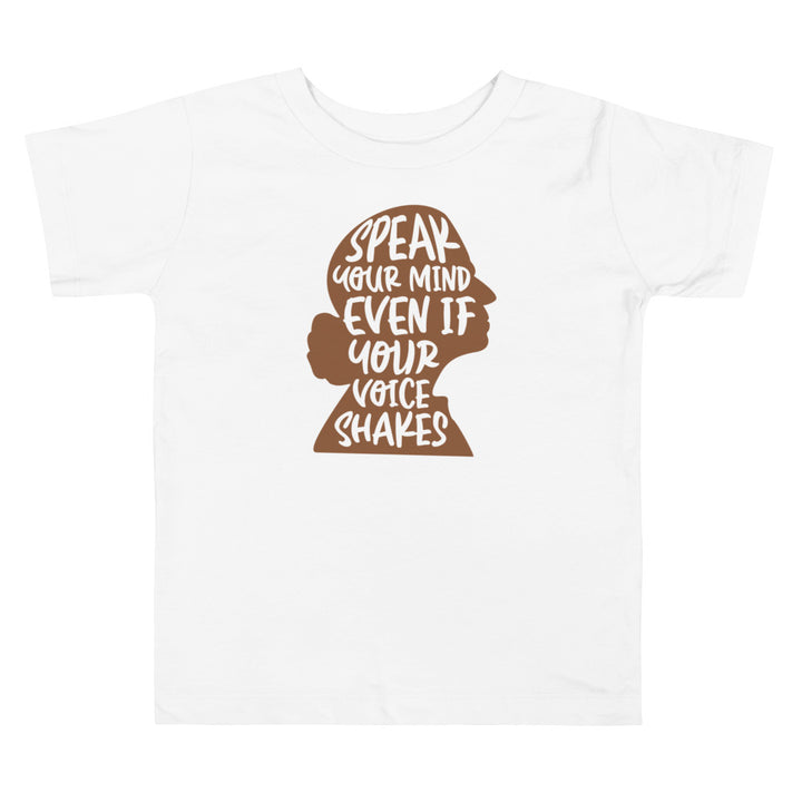 Speak Your Mind Even If Rbg Brown. Girl power t-shirts for Toddlers and Kids.