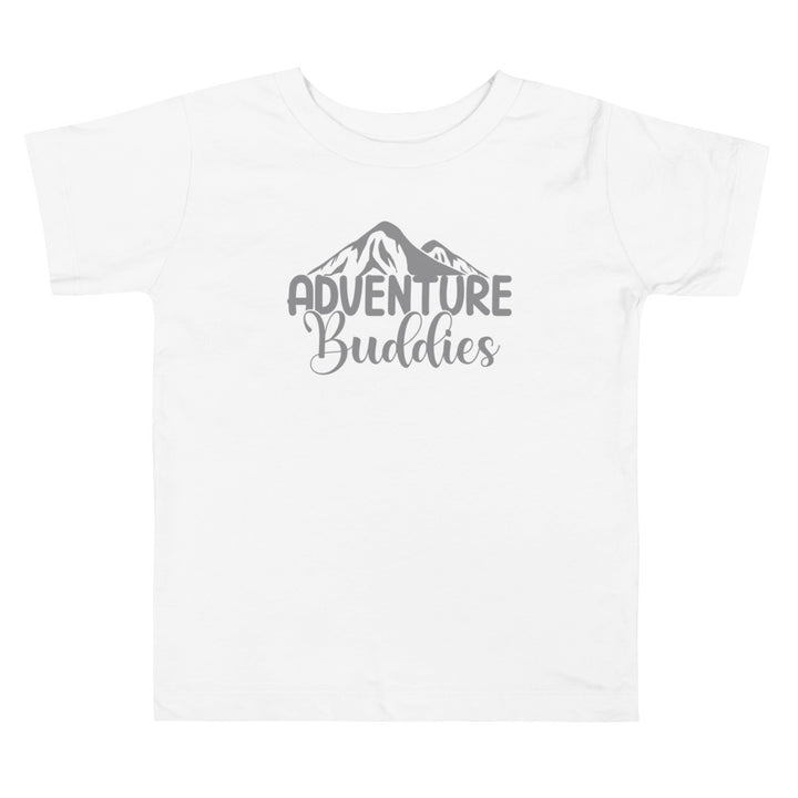 Adventure Buddies Chiseled Stone. Short Sleeve T Shirt For Toddler And Kids. - TeesForToddlersandKids -  t-shirt - camping - adventure-buddies-chisecled-stone-short-sleeve-t-shirt-for-toddler-and-kids