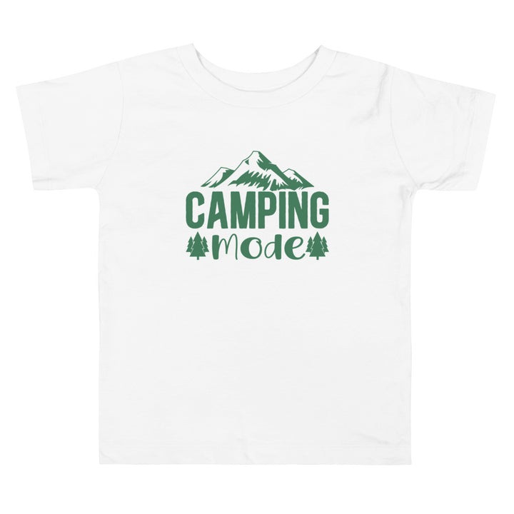 Camping Mode Amazon Green. Short Sleeve T Shirt For Toddler And Kids. - TeesForToddlersandKids -  t-shirt - camping - camping-mode-amazon-green-short-sleeve-t-shirt-for-toddler-and-kids