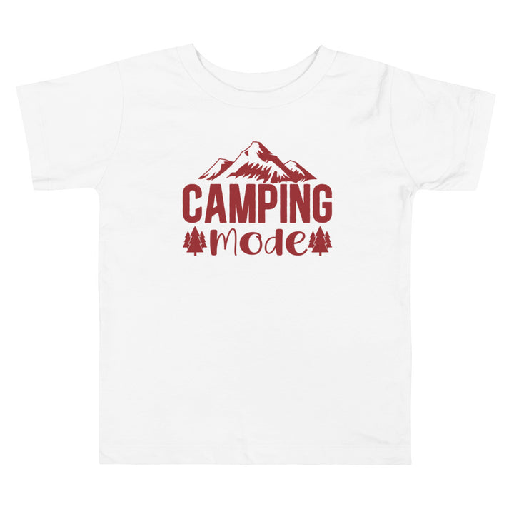 Camping Mode Lava Falls. Short Sleeve T Shirt For Toddler And Kids. - TeesForToddlersandKids -  t-shirt - camping - camping-mode-lava-falls-short-sleeve-t-shirt-for-toddler-and-kids