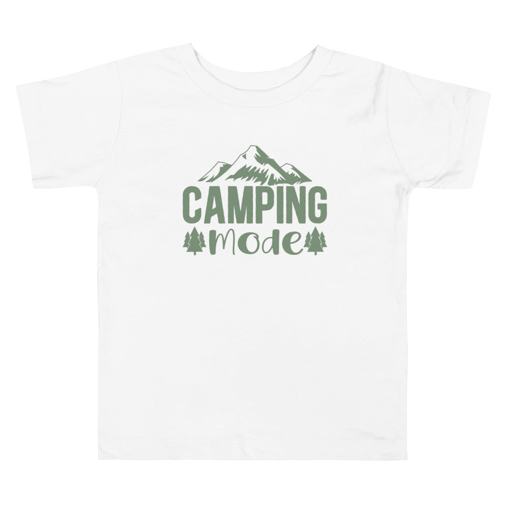Camping Mode Loden Frost. Short Sleeve T Shirt For Toddler And Kids. - TeesForToddlersandKids -  t-shirt - camping - camping-mode-loden-frost-short-sleeve-t-shirt-for-toddler-and-kids