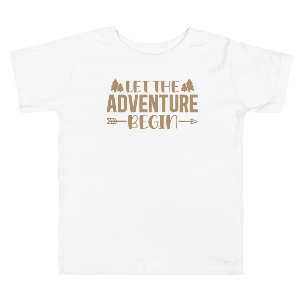 Let The Adventure Begin Iced Coffee. Short Sleeve T Shirt For Toddler And Kids. - TeesForToddlersandKids -  t-shirt - camping - let-the-adventure-begin-iced-coffee-short-sleeve-t-shirt-for-toddler-and-kids