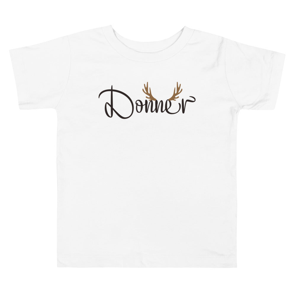 Donner. Short Sleeve T Shirts For Toddlers And Kids. - TeesForToddlersandKids -  t-shirt - christmas, holidays - donner-short-sleeve-t-shirts-for-toddlers-and-kids