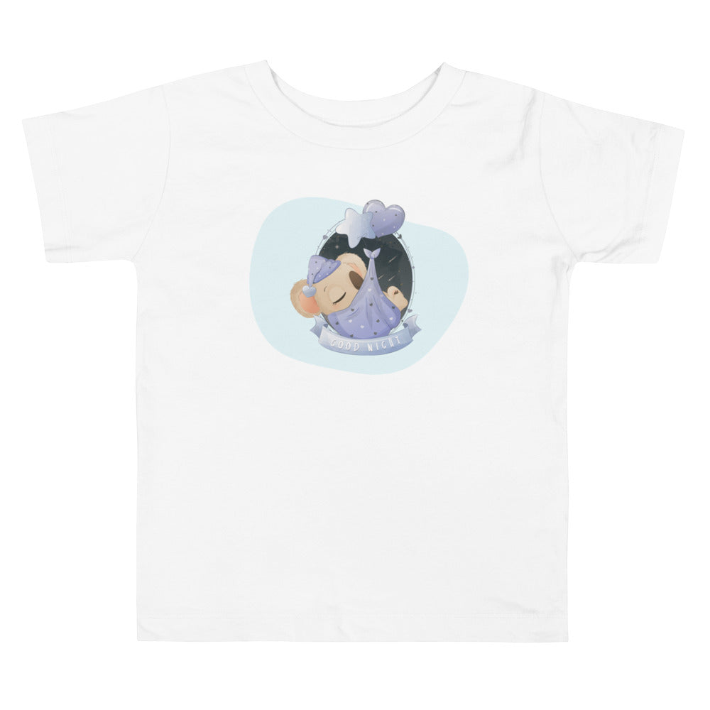 Baby Koala Sleeping Good Night. Short Sleeve T-shirt For Toddler And Kids. - TeesForToddlersandKids -  t-shirt - sleep - baby-koala-sleeping-good-night-short-sleeve-t-shirt-for-toddler-and-kids