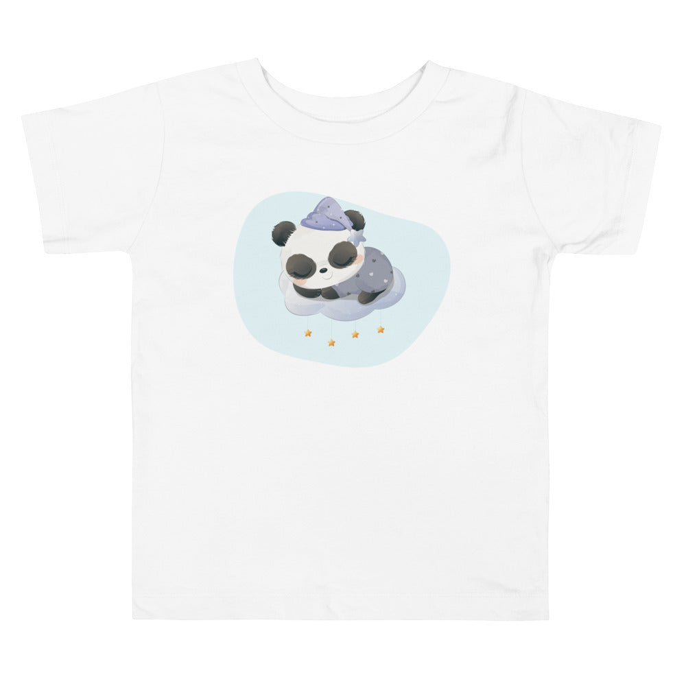 Koala Sleeping On Moon With Stars. Short Sleeve T-shirt For Toddler And Kids. - TeesForToddlersandKids -  t-shirt - sleep - koala-sleeping-on-moon-with-stars-short-sleeve-t-shirt-for-toddler-and-kids