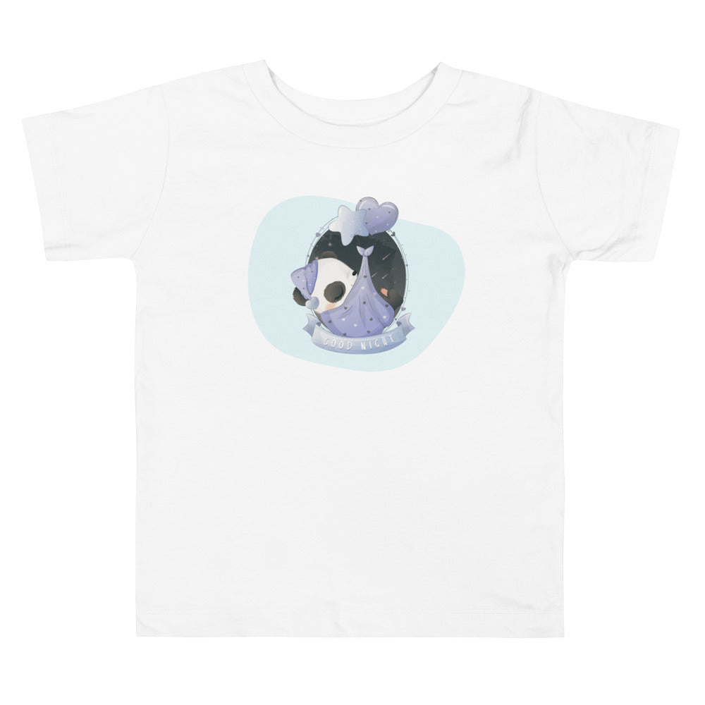 Panda Sleeping Good Night. Short Sleeve T-shirt For Toddler And Kids. - TeesForToddlersandKids -  t-shirt - sleep - panda-sleeping-good-night-short-sleeve-t-shirt-for-toddler-and-kids