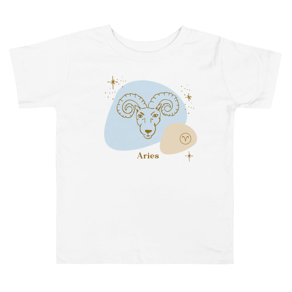 Aries Blue. Zodiac sign t-shirts for Toddlers And Kids. - TeesForToddlersandKids -  t-shirt - zodiac - aries-blue-short-sleeve-t-shirt-for-toddler-and-kids