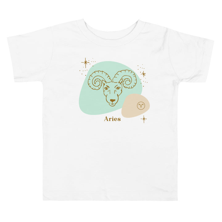 Aries Green. Zodiac sign t-shirts for Toddlers And Kids. - TeesForToddlersandKids -  t-shirt - zodiac - aries-green-short-sleeve-t-shirt-for-toddler-and-kids