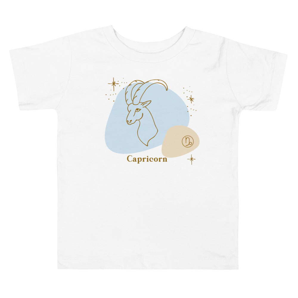 Capricorn Blue. Zodiac sign t-shirts for Toddlers And Kids. - TeesForToddlersandKids -  t-shirt - zodiac - capricorn-blue-short-sleeve-t-shirt-for-toddler-and-kids