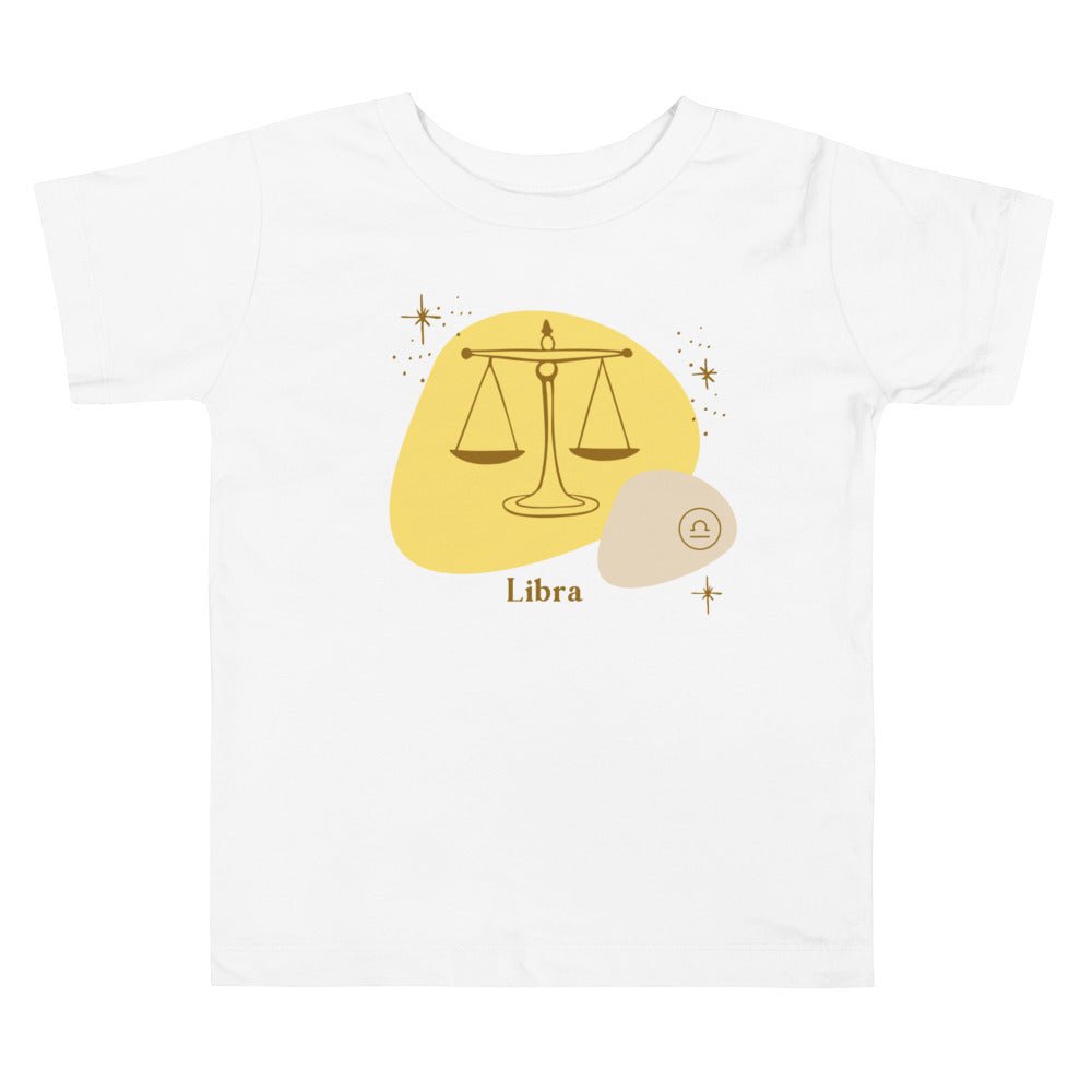 Libra Yellow. Zodiac sign t-shirts for Toddlers And Kids. - TeesForToddlersandKids -  t-shirt - zodiac - libra-yellow-short-sleeve-t-shirt-for-toddler-and-kids