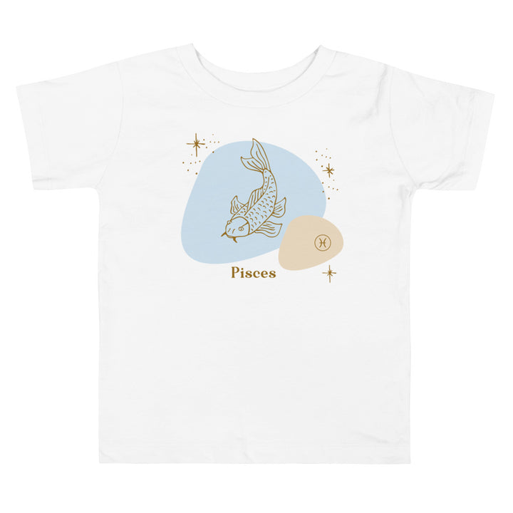 Pisces Blue. Zodiac sign t-shirts for Toddlers And Kids. - TeesForToddlersandKids -  t-shirt - zodiac - pisces-blue-short-sleeve-t-shirt-for-toddler-and-kids