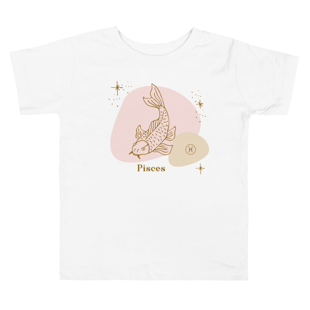 Pisces Pink. Zodiac sign t-shirts for Toddlers And Kids. - TeesForToddlersandKids -  t-shirt - zodiac - pisces-pink-short-sleeve-t-shirt-for-toddler-and-kids