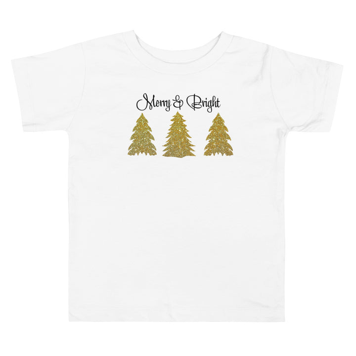 Merry & Bright. Short Sleeve T Shirts For Toddlers And Kids. - TeesForToddlersandKids -  t-shirt - christmas, holidays - alerry-bright-short-sleeve-t-shirts-for-toddlers-and-kids