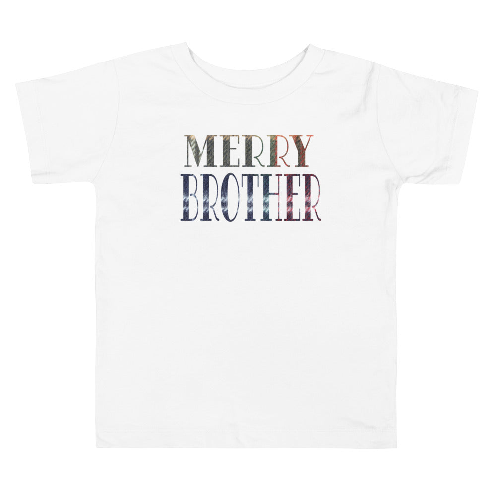 Merry Brother. Short Sleeve T Shirts For Toddlers And Kids. - TeesForToddlersandKids -  t-shirt - christmas, holidays - merry-brother-short-sleeve-t-shirts-for-toddlers-and-kids