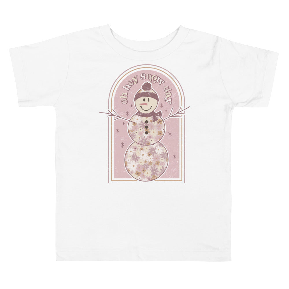 Oh Hey Snow Day. Short Sleeve T Shirts For Toddlers And Kids. - TeesForToddlersandKids -  t-shirt - christmas, holidays - oh-hey-snow-day-short-sleeve-t-shirts-for-toddlers-and-kids