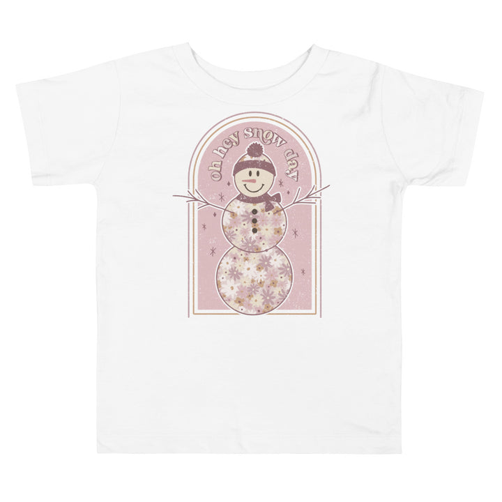 Oh Hey Snow Day. Short Sleeve T Shirts For Toddlers And Kids. - TeesForToddlersandKids -  t-shirt - christmas, holidays - oh-hey-snow-day-short-sleeve-t-shirts-for-toddlers-and-kids