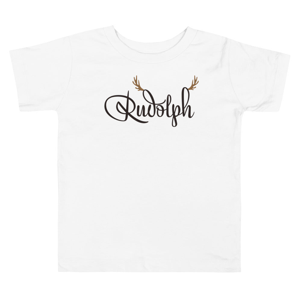 Rudolph. Short Sleeve T Shirts For Toddlers And Kids. - TeesForToddlersandKids -  t-shirt - christmas, holidays - rudolph-short-sleeve-t-shirts-for-toddlers-and-kids