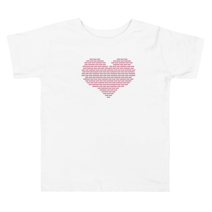 Love Text. Short Sleeve T Shirt For Toddler And Kids. - TeesForToddlersandKids -  t-shirt - holidays, Love - love-text-short-sleeve-t-shirt-for-toddler-and-kids
