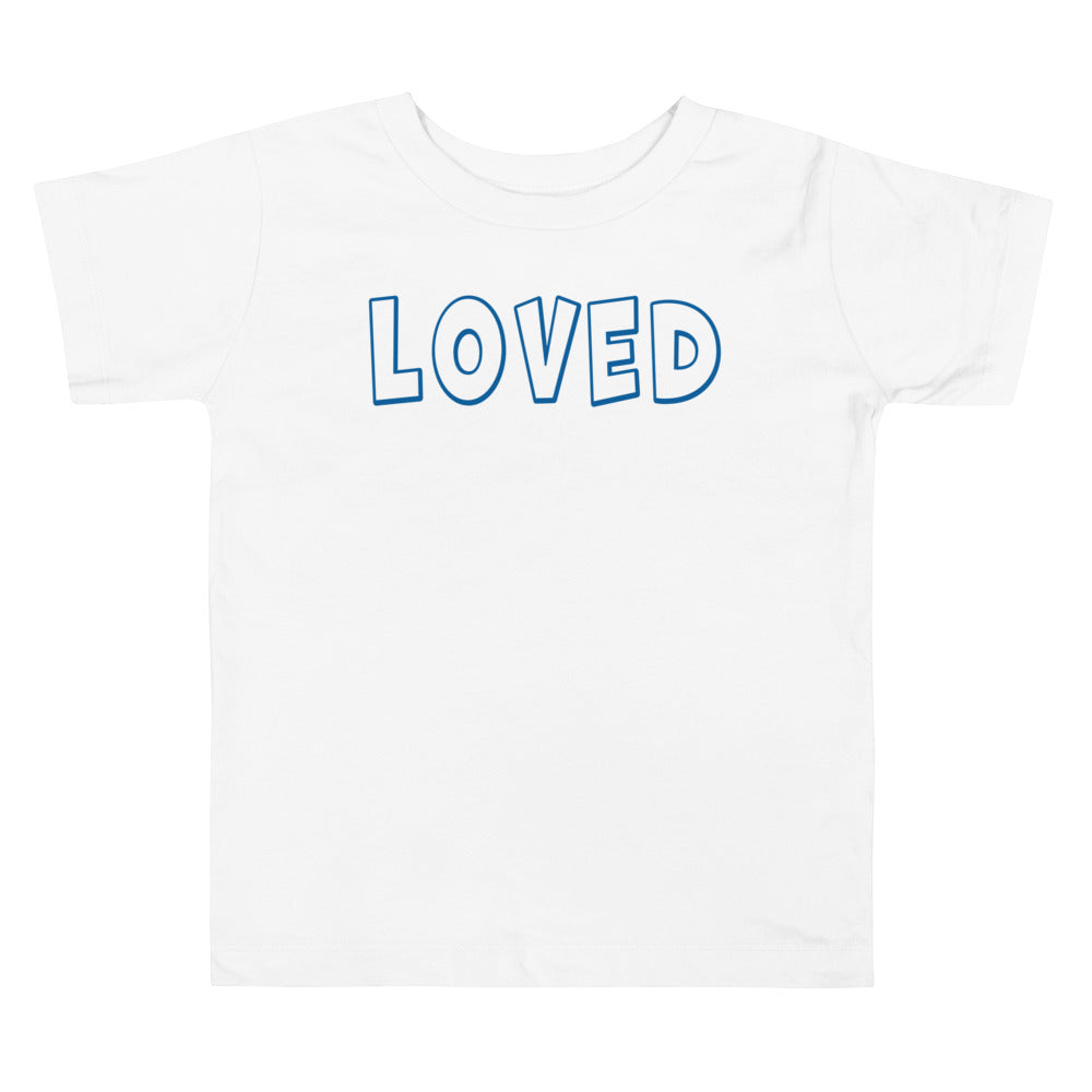 Loved Bada boom. Short Sleeve T Shirt For Toddler And Kids. - TeesForToddlersandKids -  t-shirt - holidays, Love - loved-badaboom-short-sleeve-t-shirt-for-toddler-and-kids