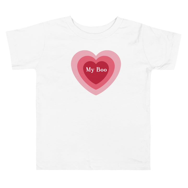 My Boo. Short Sleeve T Shirt For Toddler And Kids. - TeesForToddlersandKids -  t-shirt - holidays, Love - my-boo-short-sleeve-t-shirt-for-toddler-and-kids