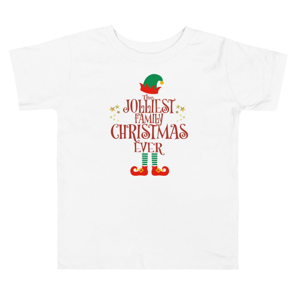 The Jolliest Family Christmas Ever. Short Sleeve T Shirts For Toddlers And Kids. - TeesForToddlersandKids -  t-shirt - christmas, holidays - the-jolliest-family-christmas-ever-short-sleeve-t-shirts-for-toddlers-and-kids