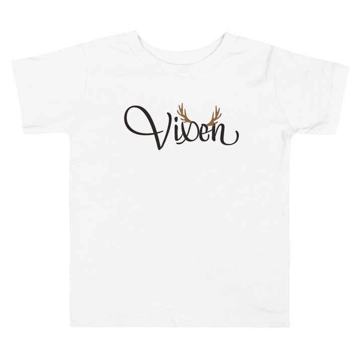 Vixen. Short Sleeve T Shirts For Toddlers And Kids. - TeesForToddlersandKids -  t-shirt - christmas, holidays - vixen-short-sleeve-t-shirts-for-toddlers-and-kids