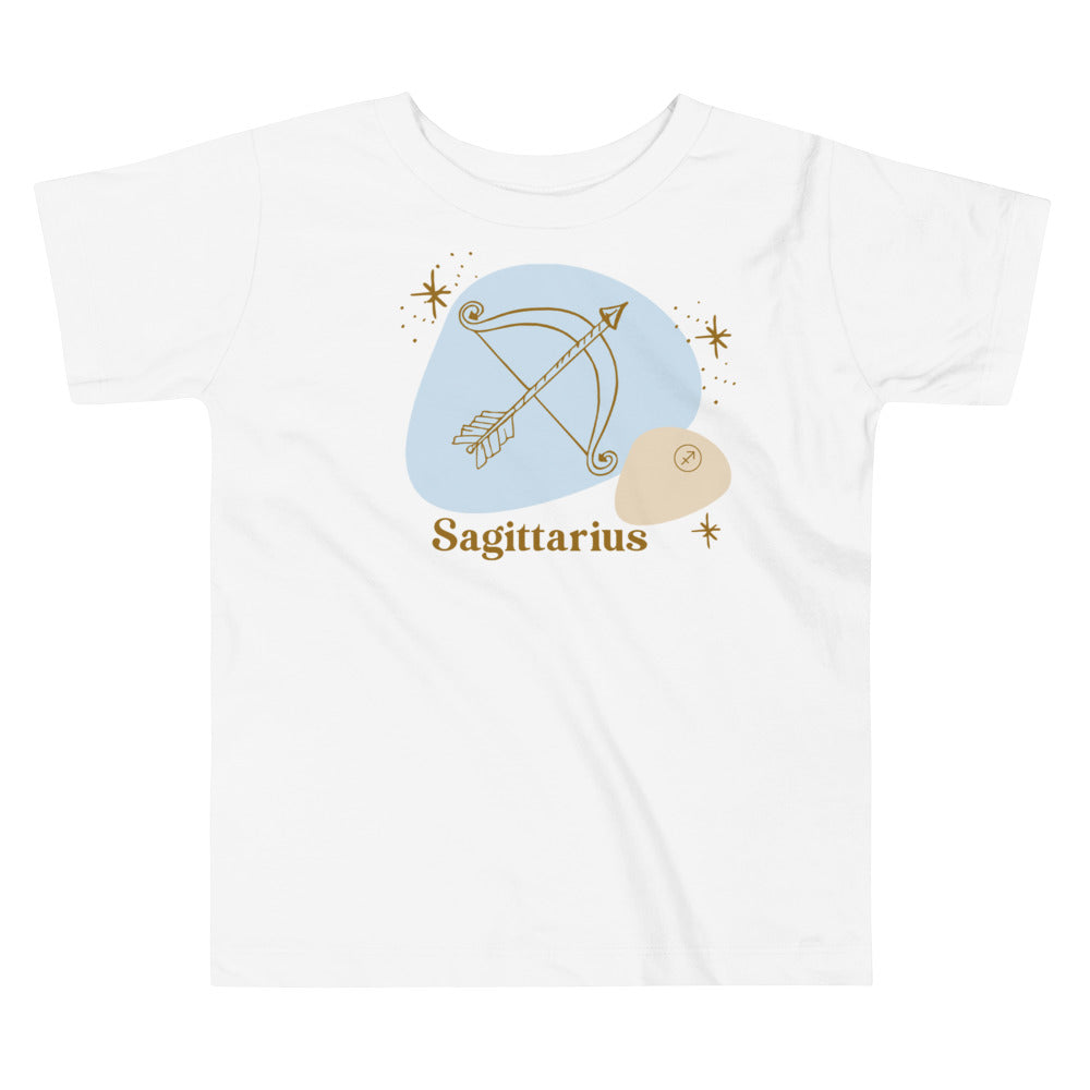 Sagittarius Zodiac sign t-shirt in blue for toddlers and kids - TeesForToddlersandKids -  t-shirt - zodiac - sagittarius-zodiac-sign-t-shirt-for-toddlers-and-kids-3