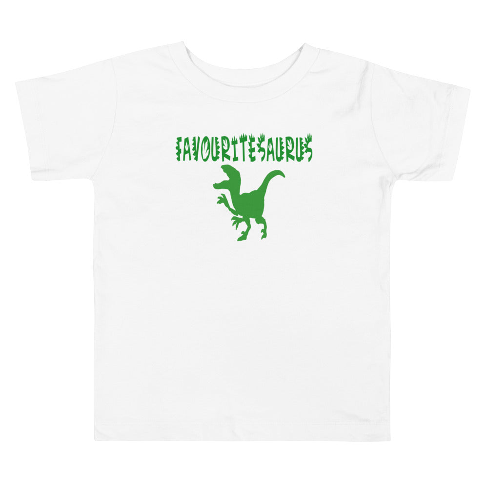 Favouritesaurus. Short Sleeve T Shirt For Toddler And Kids. - TeesForToddlersandKids -  t-shirt - holidays, Love - favouritesaurus-short-sleeve-t-shirt-for-toddler-and-kids-1