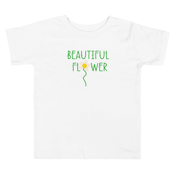 Beautiful Flower III. Short Sleeve T Shirt For Toddler And Kids. - TeesForToddlersandKids -  t-shirt - seasons, summer - beautiful-flower-iiipng-short-sleeve-t-shirt-for-toddler-and-kids