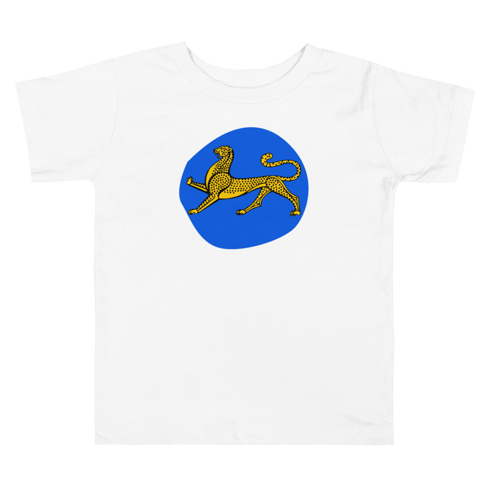 Leo Royal Blue. Short Sleeve T Shirt For Toddler And Kids. - TeesForToddlersandKids -  t-shirt - seasons, summer - leo-royal-blue-short-sleeve-t-shirt-for-toddler-and-kids