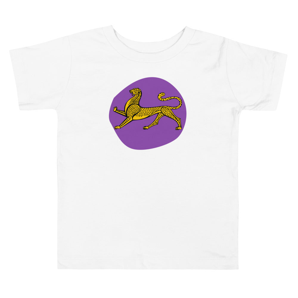 Leo Deep Purple. Short Sleeve T Shirt For Toddler And Kids. - TeesForToddlersandKids -  t-shirt - seasons, summer - leo-deep-purple-short-sleeve-t-shirt-for-toddler-and-kids