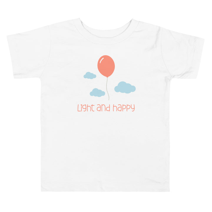 Light And Happy. Short Sleeve T Shirt For Toddler And Kids. - TeesForToddlersandKids -  t-shirt - seasons, summer - light-and-happy-short-sleeve-t-shirt-for-toddler-and-kids