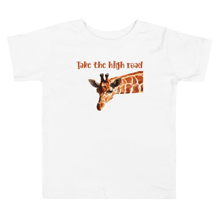 Take The High Road. Short Sleeve T Shirt For Toddler And Kids. - TeesForToddlersandKids -  t-shirt - seasons, summer - take-the-high-road-short-sleeve-t-shirt-for-toddler-and-kids