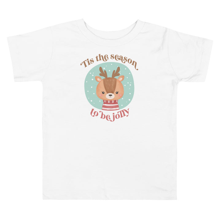 'Tis the season to be jolly 2. Short sleeve t shirt for toddler and kids. - TeesForToddlersandKids -  t-shirt - christmas, holidays - tis-ute-season-to-be-jolly-2-short-sleeve-t-shirt-for-toddler-and-kids