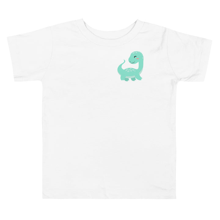 Dino III over heart. Short sleeve t-shirt for toddler and kids. - TeesForToddlersandKids -  t-shirt - dinos - dino-3-over-heart-short-sleeve-t-shirt-for-toddler-and-kids
