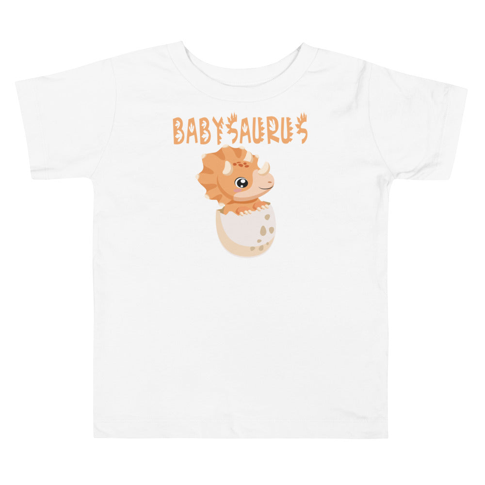 Babysaurus IV. Short sleeve t-shirt for toddler and kids. - TeesForToddlersandKids -  t-shirt - dinos - toddler-short-sleeve-tee-1
