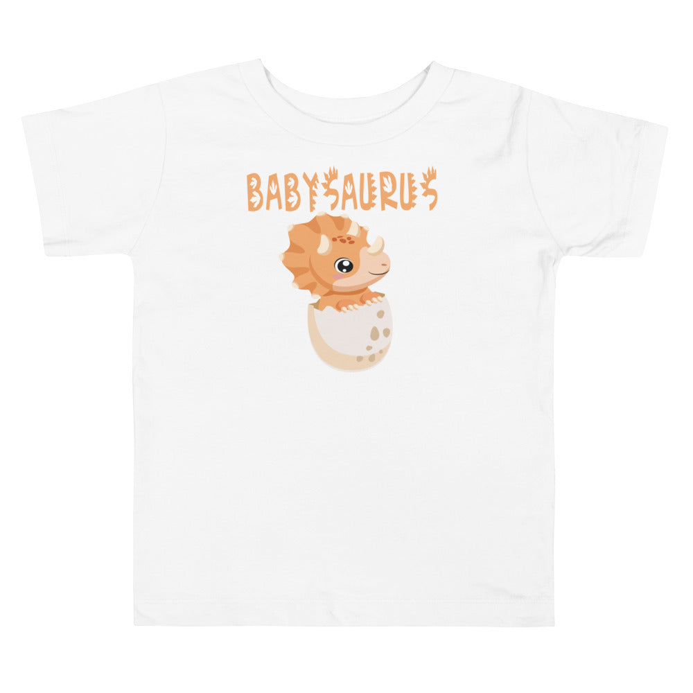 Babysaurus III. Short sleeve t-shirt for toddler and kids. - TeesForToddlersandKids -  t-shirt - dinos - babysaurus-short-sleeve-t-shirt-for-toddler-and-kids-1