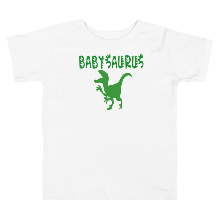 Babysaurus. Short sleeve t-shirt for toddler and kids. - TeesForToddlersandKids -  t-shirt - dinos - babysaurus-short-sleeve-t-shirt-for-toddler-and-kids