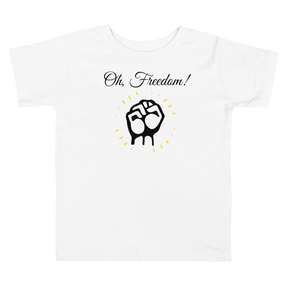 Oh, Freedom. Gospel song graphic t shirt for toddlers and kids.